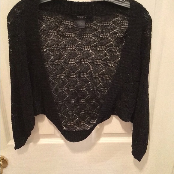 Arden B lace black cardigan size medium NWOT - Picture 2 of 3